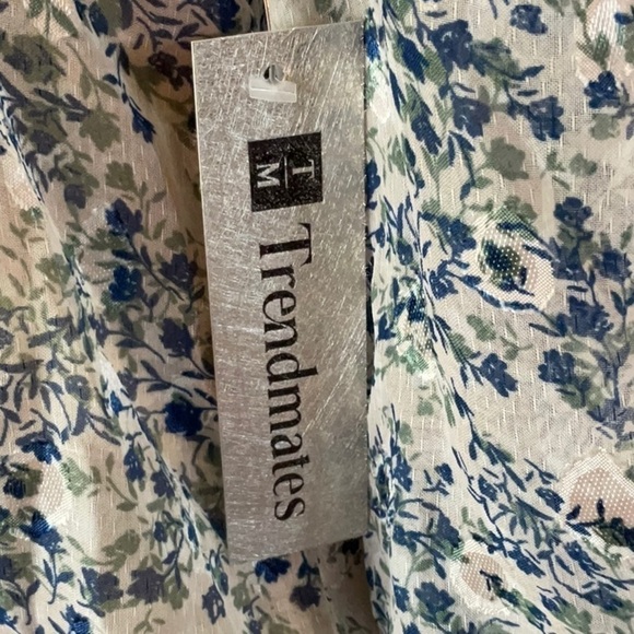 🎉 SALE Trendmates Sheer Floral Top - Picture 8 of 12